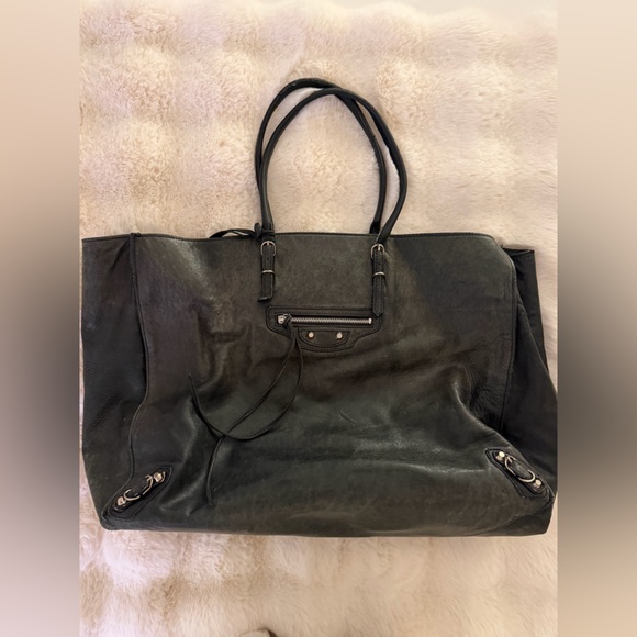 Balenciaga Authentic Charcoal Le City Tote Bag - Picture 2 of 16